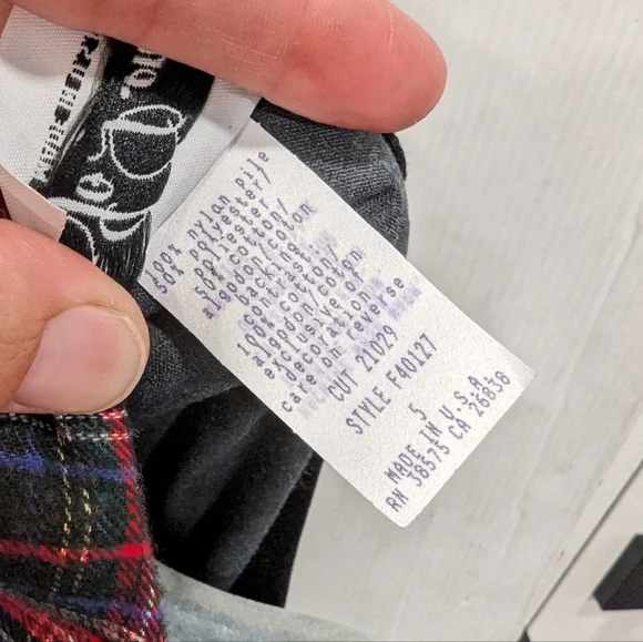 VINTAGE Jo Lene girls red plaid & black velvet holiday Christmas dress - Picture 2 of 11